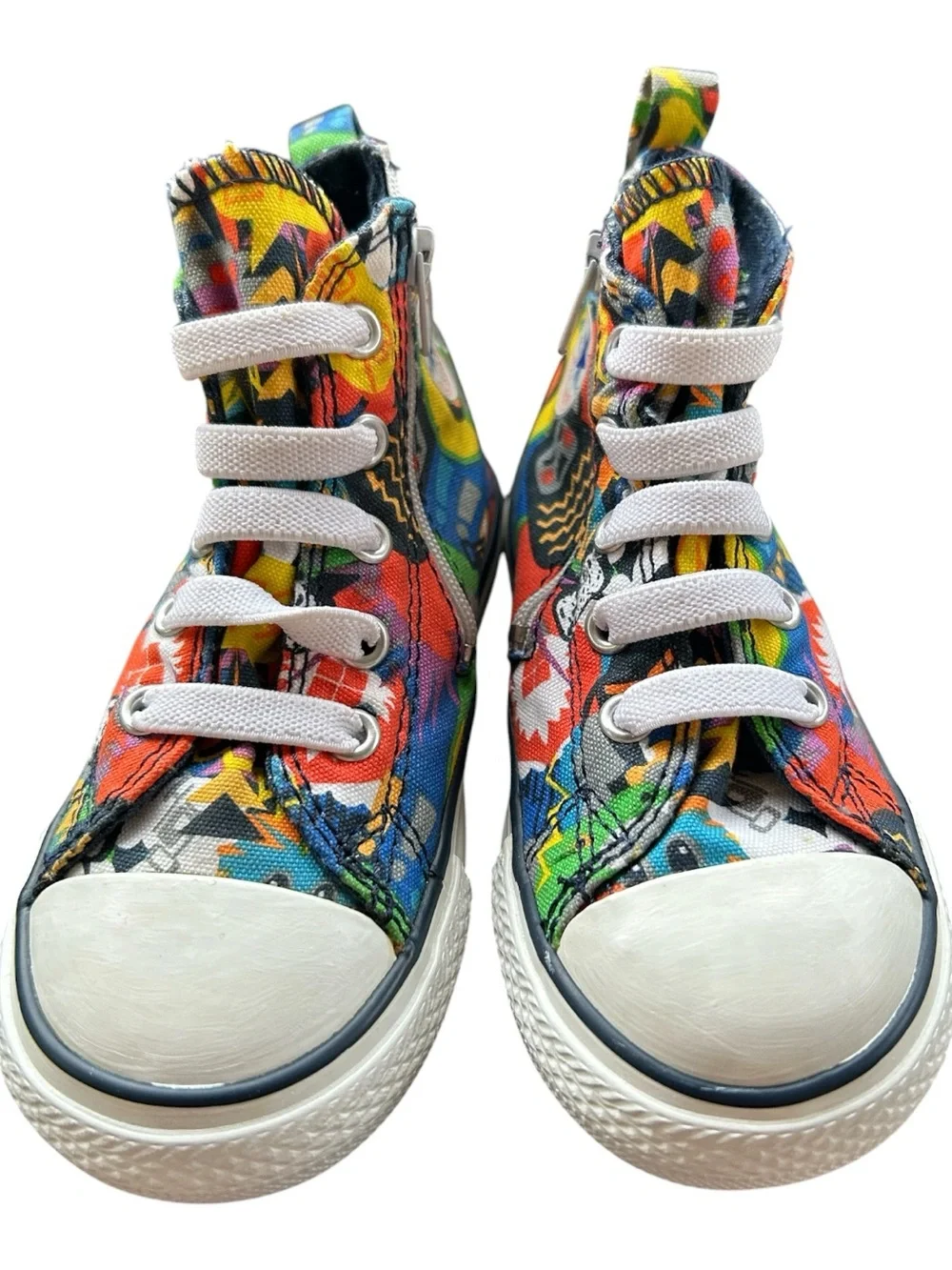 Converse Kids' High Top Sneakers - Multicolor Graphic Sz 7 Nwb